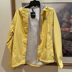Yellow North Face Windbreaker Jacket